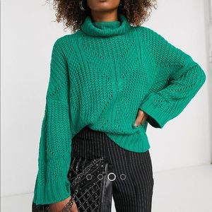Liquorish high neck oversized sweater